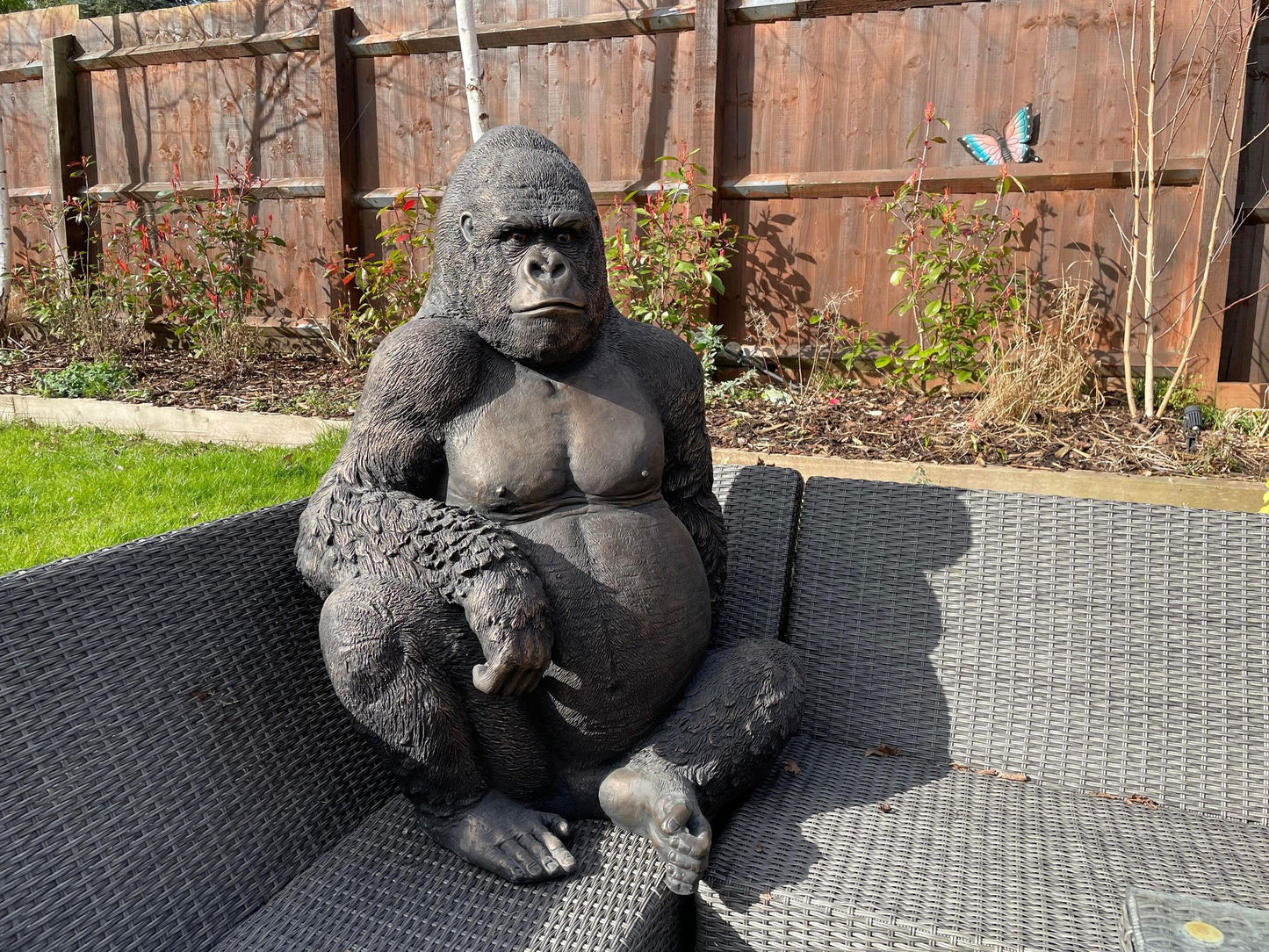 Western Lowland Life-size Gorilla Statue
