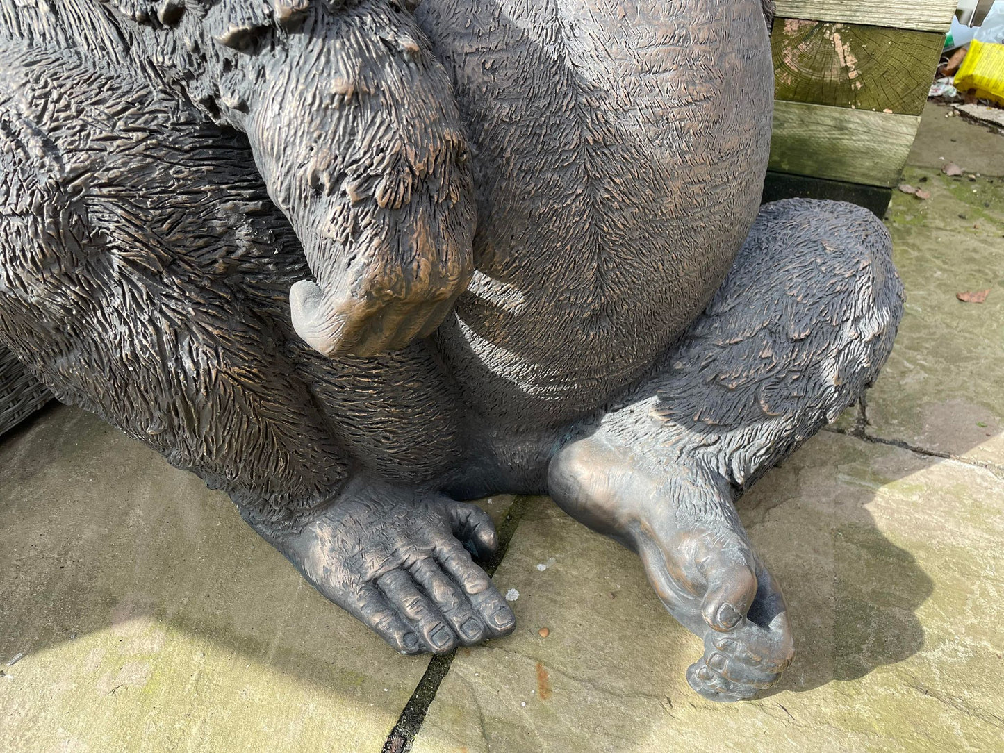 Western Lowland Life-size Gorilla Statue