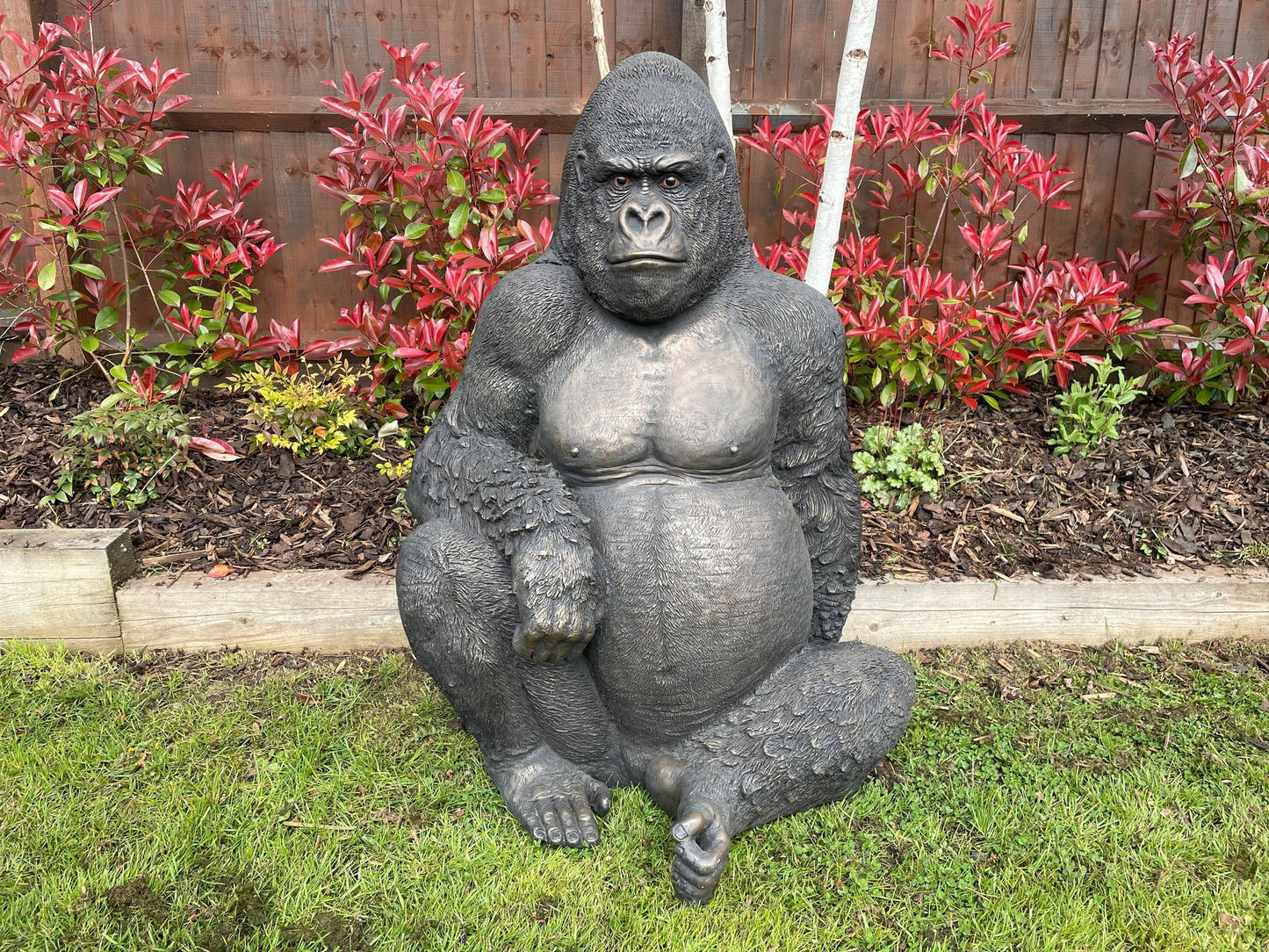Western Lowland Life-size Gorilla Statue