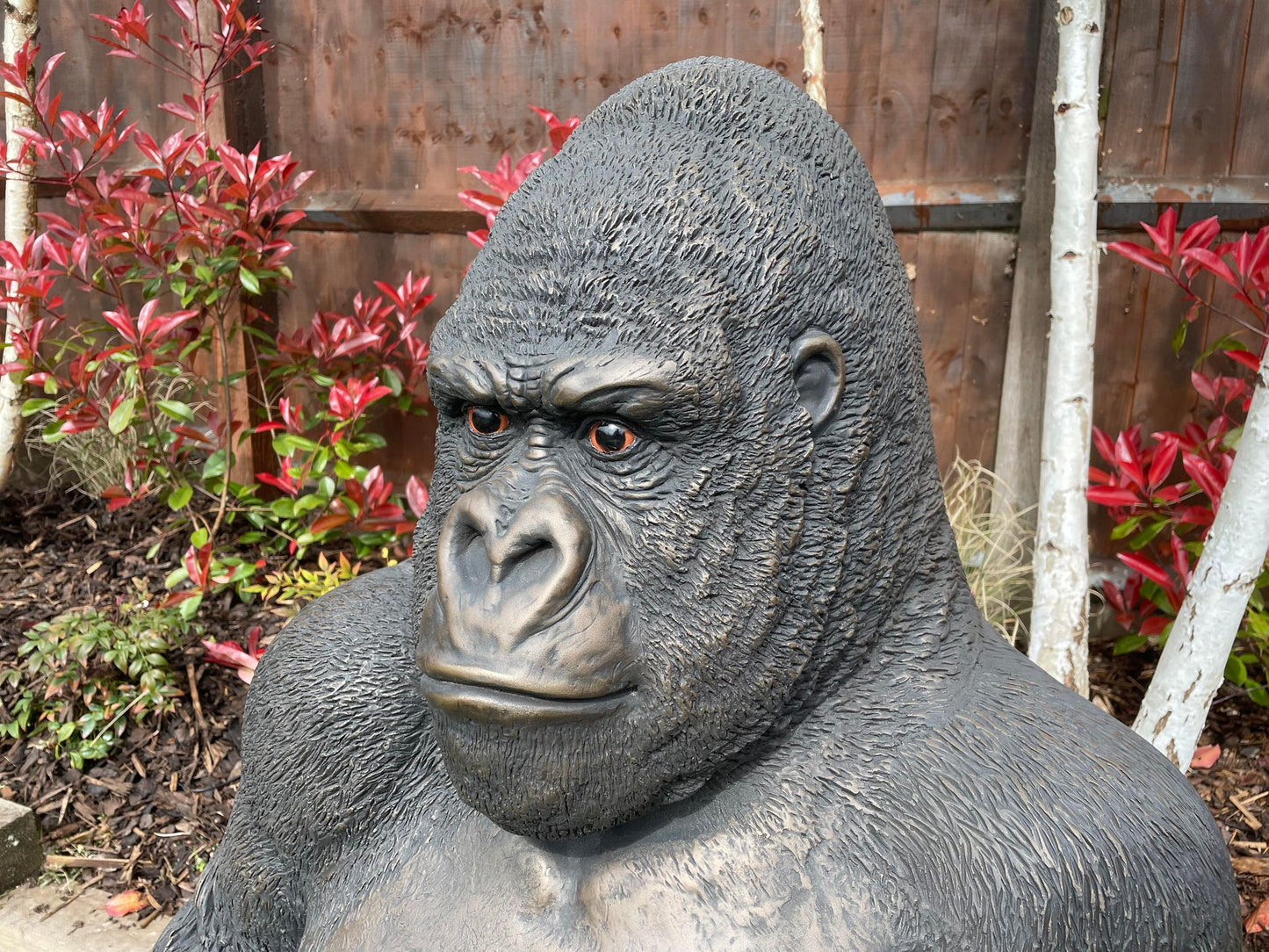 Western Lowland Life-size Gorilla Statue