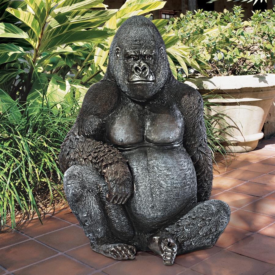 Western Lowland Life-size Gorilla Statue