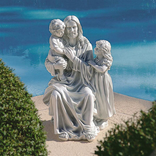 JESUS LOVES THE LITTLE CHILDREN STATUE NR