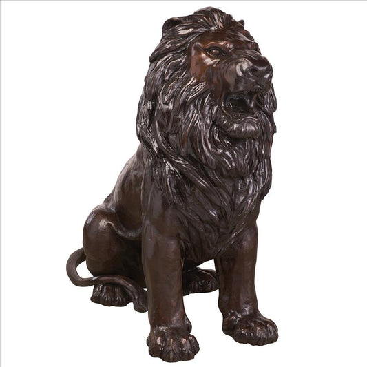 LEFT SENTINEL LION BRONZE FRT-NR