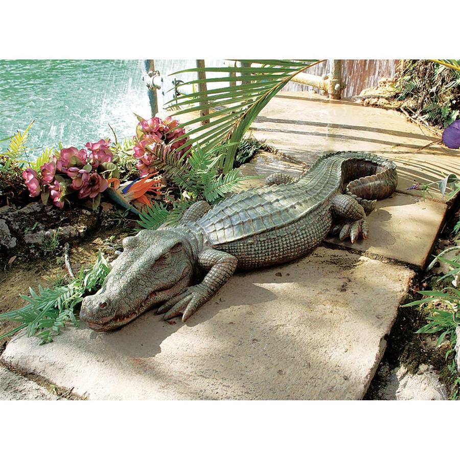 SWAMP BEAST CROCODILE STATUE NR