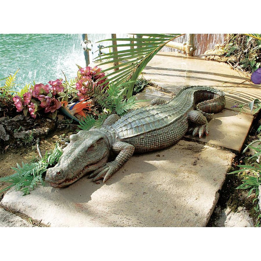 SWAMP BEAST CROCODILE STATUE NR