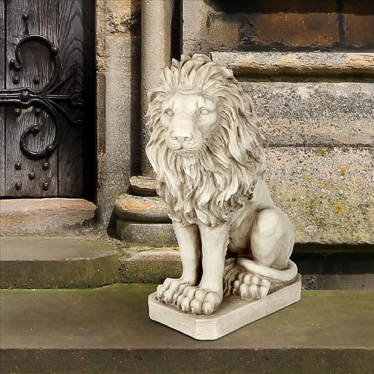 MANSFIELD MANOR LION SENTINEL STATUE